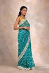 Winter Sea Green Organza Saree