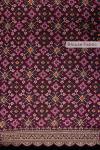 Exotic Plum Bandhani Saree