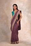 Exotic Plum Bandhani Saree