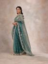 Pine Green Organza Saree