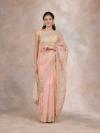 Plush Peach Organza Saree