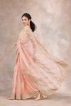 Plush Peach Organza Saree