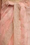 Plush Peach Organza Saree