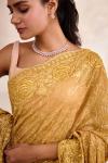 Yellow Rose Georgette Saree