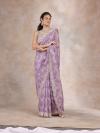 Lavender Frost Organza Saree