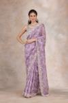 Lavender Frost Organza Saree