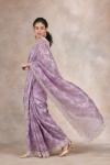 Lavender Frost Organza Saree