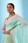 Sea Green Organza Saree