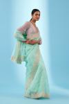 Sea Green Organza Saree