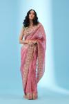 Blush Pink Organza Saree