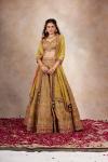 Olive Green Crepe Lehenga