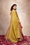 Olive Green Crepe Lehenga