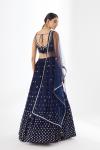 Regal Blue Geogette Lehenga