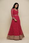 Crimson Pink Georgette Anarkali Suit