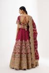 Crimson Silk Blouse Lehenga