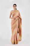 Salmon Pink Banarasi Silk Saree