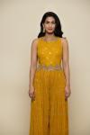 Mustard Yellow Georegette Jumpsuit