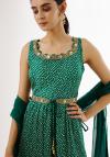 Emerald Green Sharara Suit