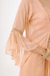 Plush Peach Cape Suit