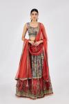 Rustic Red Silk Lehenga