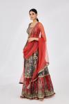 Rustic Red Silk Lehenga