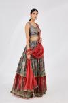 Rustic Red Silk Lehenga