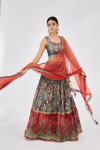 Rustic Red Silk Lehenga