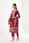 Maroon Silk Suit Set