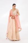 Powder Peach Banarasi Lehenga