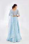 Baby Blue Georegette Lehenga