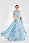 Baby Blue Georegette Lehenga