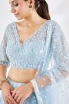 Baby Blue Georegette Lehenga