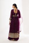 Plum Sharara Suit