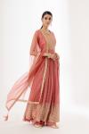 Rouge Peach Sharara Suit