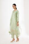 Mint Green Silk Kurta Set