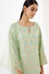 Mint Green Silk Kurta Set