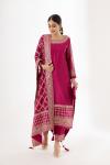 Jazzberry Pink Silk Kurta Suit