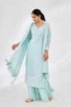 Sky Blue Sharara Set