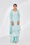 Sky Blue Sharara Set