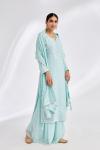 Sky Blue Sharara Set