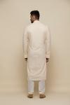 Ivory Chickankari Georegette Kurta Set