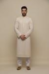 Ivory Chickankari Georegette Kurta Set