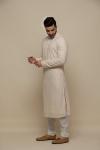 Ivory Chickankari Georegette Kurta Set