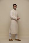 Ivory Chickankari Georegette Kurta Set