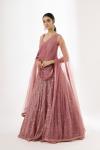 Peach Blush Anarkali