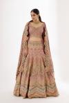 Soft Pink Silk Crepe Lehenga