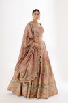 Soft Pink Silk Crepe Lehenga