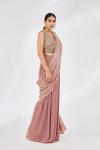 Powder Blush Drape Saree