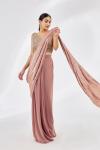 Powder Blush Drape Saree