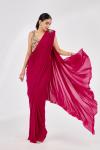 Fuchsia Pink Drape Saree